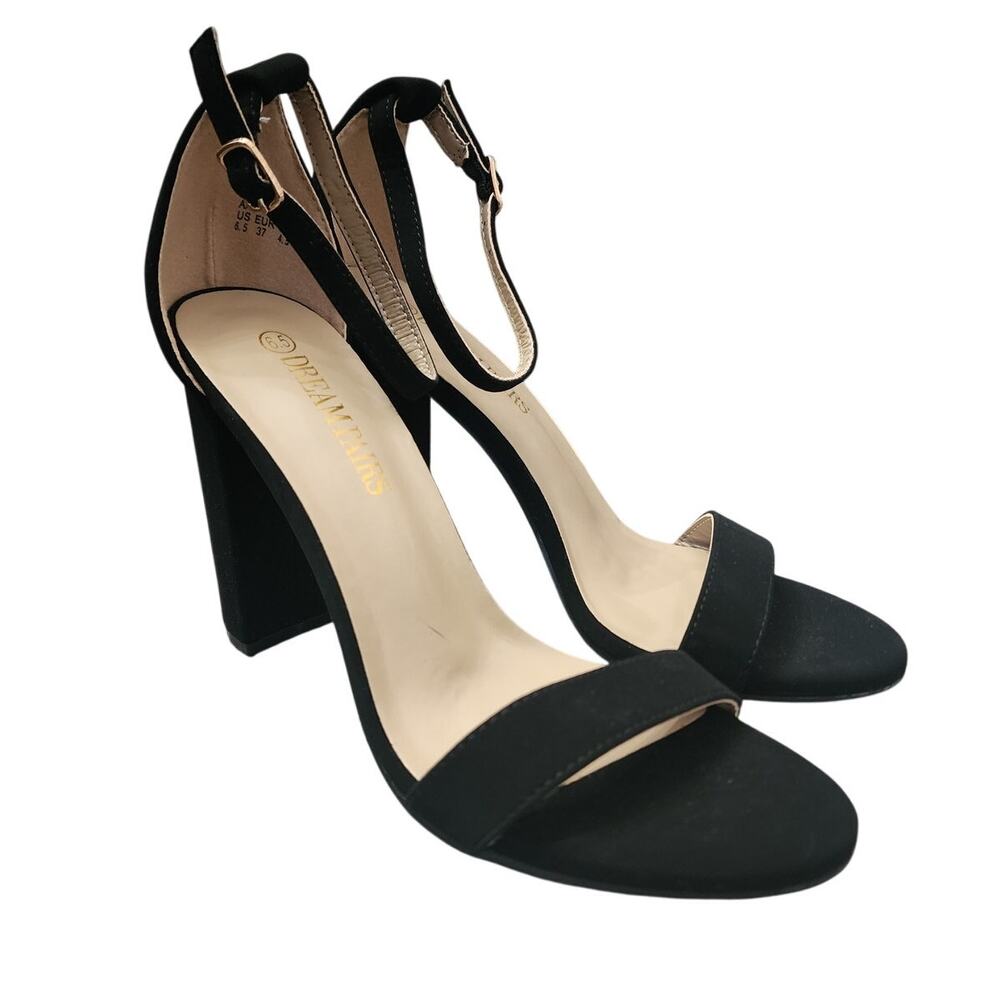 Dream Pairs Black Chunky Heel Shoes, NWOT, Size 6.5